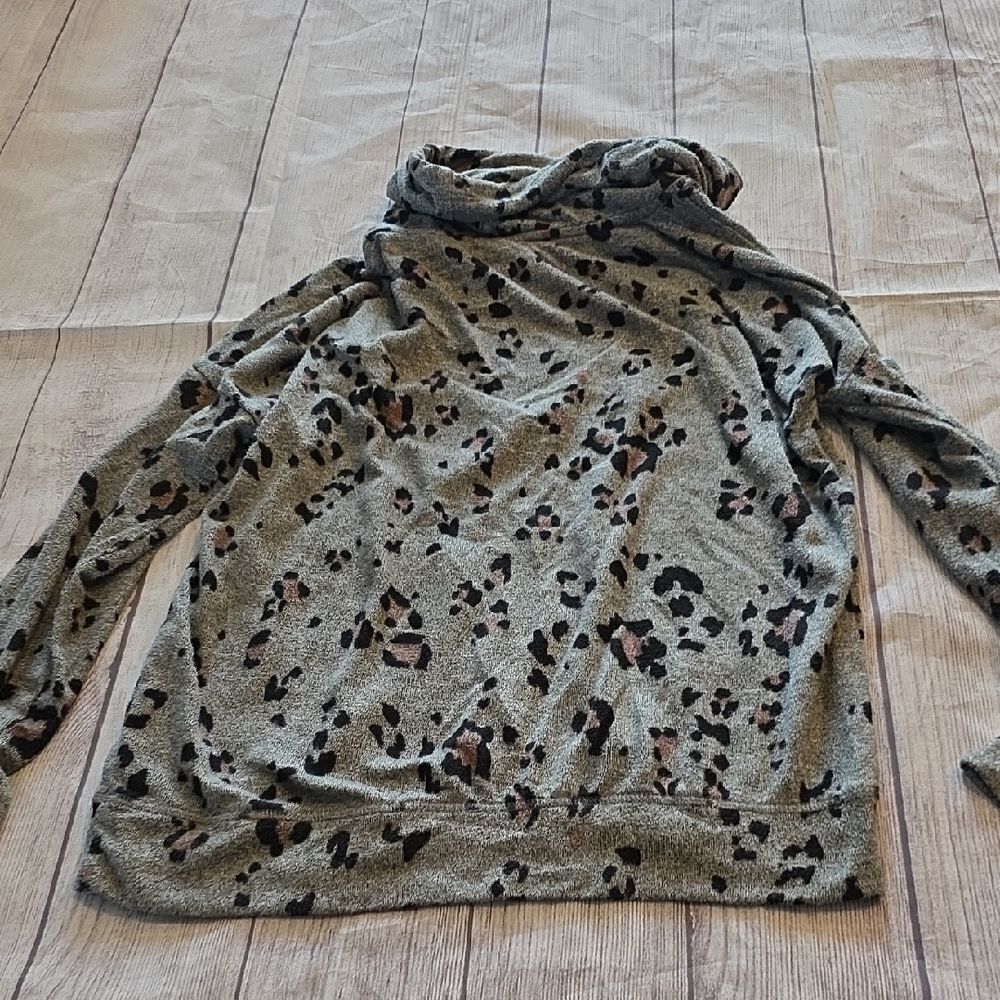 Maurices Cowl Neck Sweater with Animal Print - Picture 4 of 5